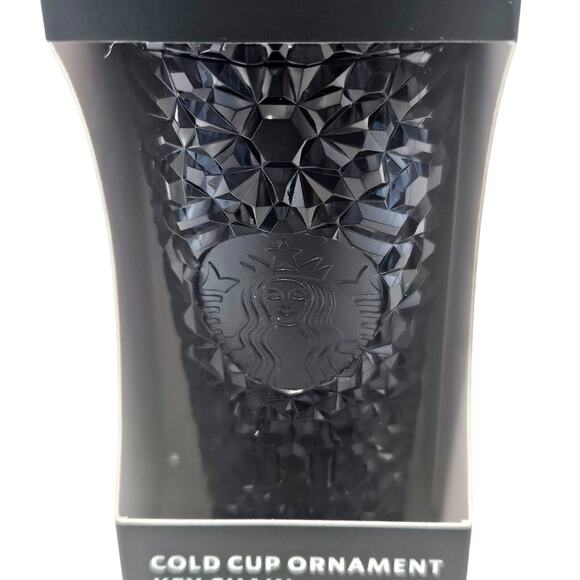 Starbucks 2024 Dark Navy Blue Gemstone Cold Cup Tumbler Keychain New & Sealed - Picture 2 of 5